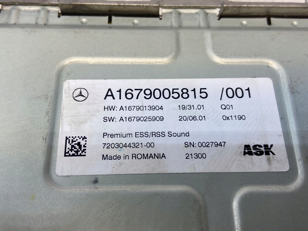 фото №11, Mercedes підсилювач радіо a1679005815 аудіо burmester