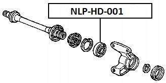 фото №1, Подшипник опоры полуось honda civic fd/fk 2006-