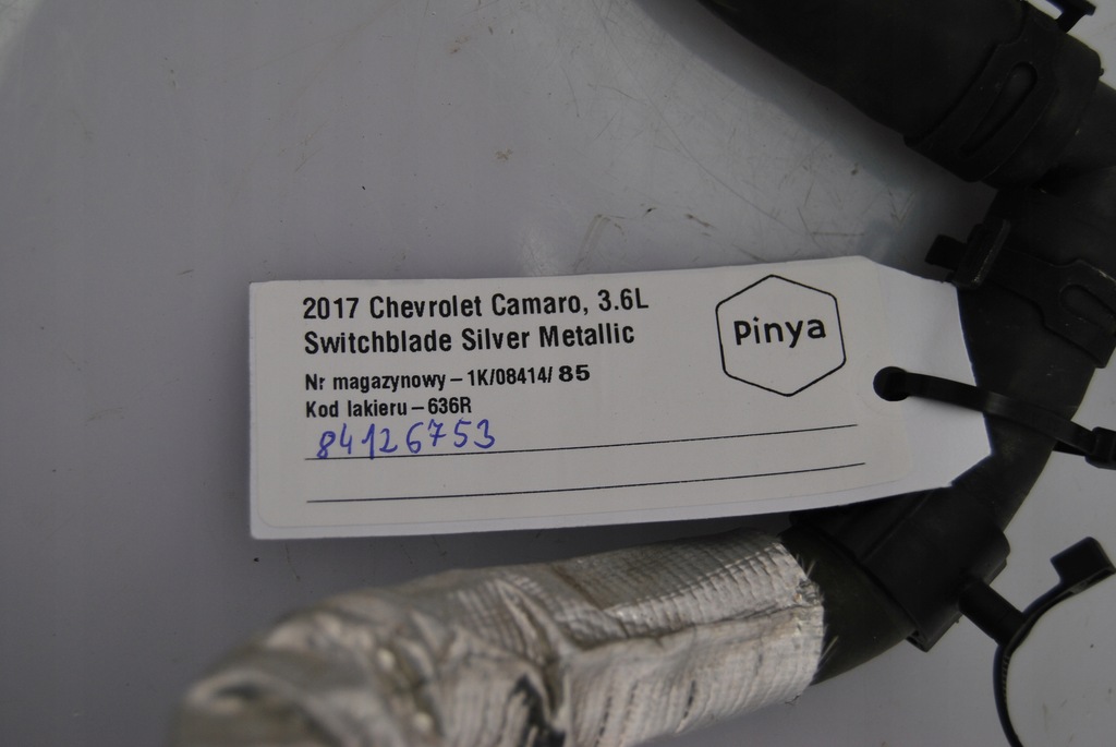 фото №5, Шланг труба wody chevrolet camaro 3.6l 2016+