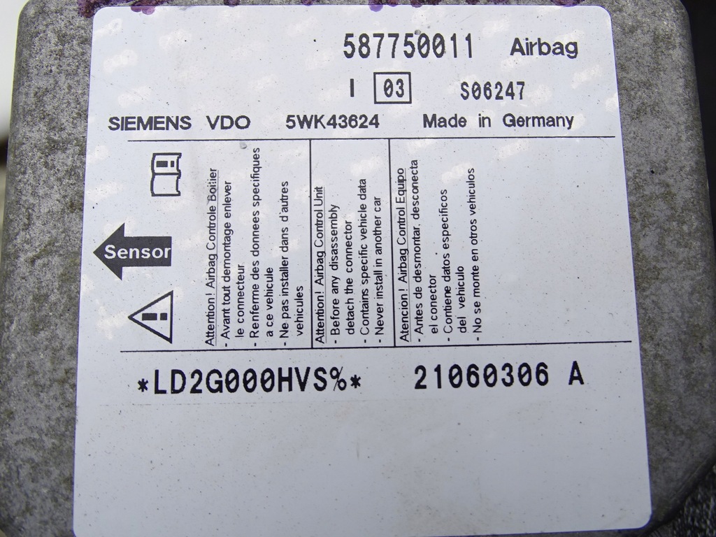 фото №3, Ldv maxus модуль датчик подушка безопасности