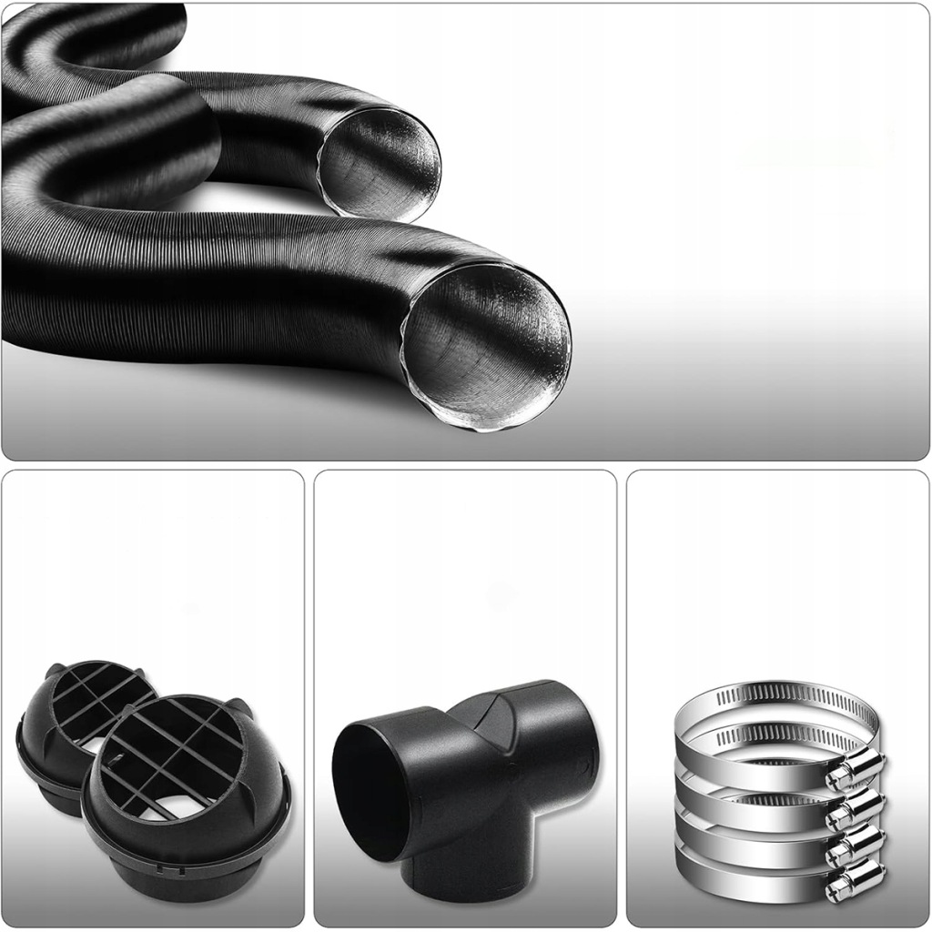 фото №8, Аксессуары do grzejników 5-8kw удлинённый wąż воздуха ,труба