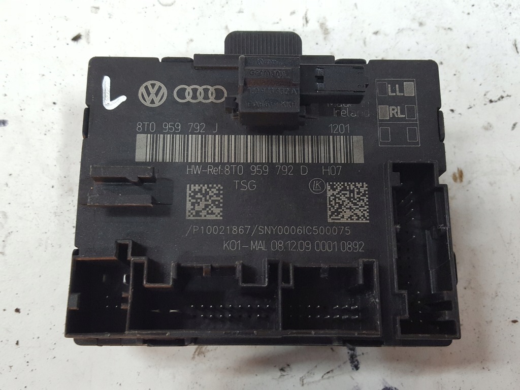 фото №1, Audi a5 8t 07-12r модуль двері 8t0959792j