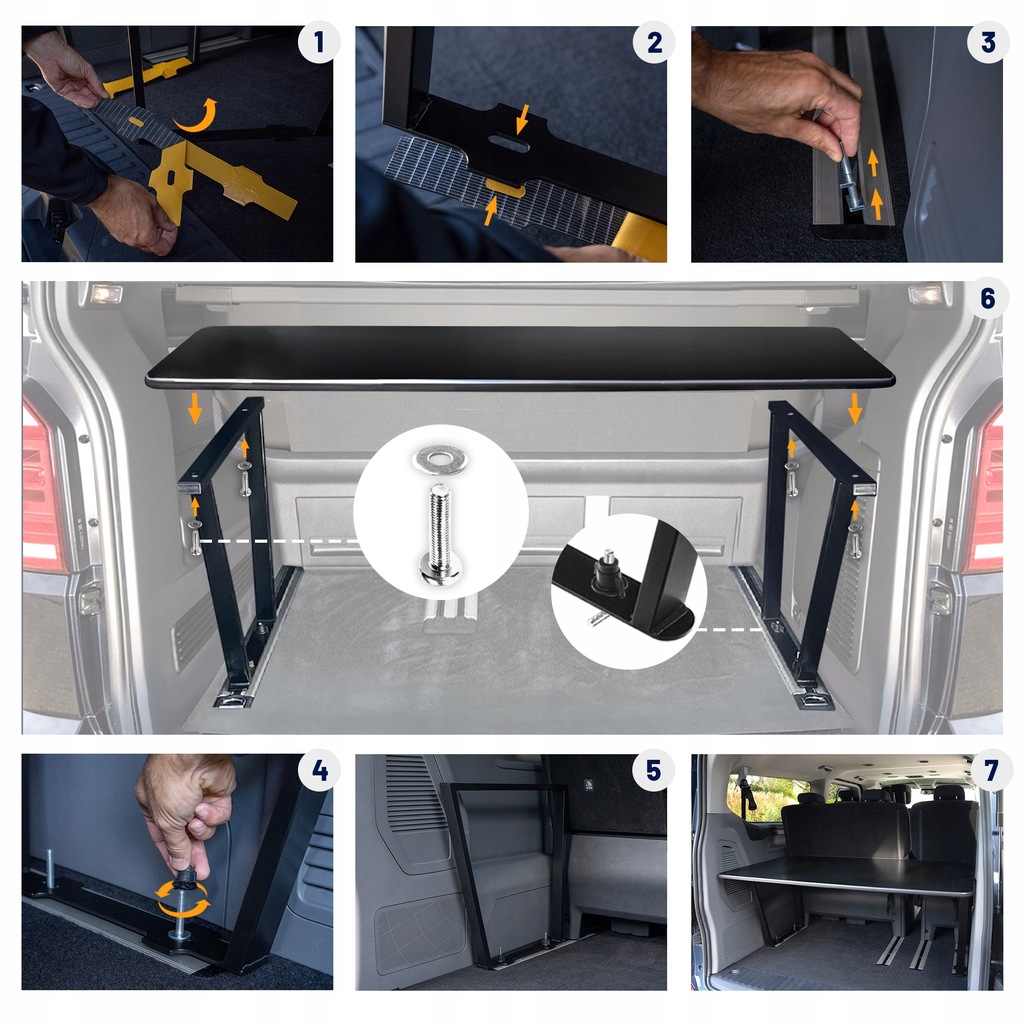 фото №7, Кровать кемпинговое багажника + матрас складной do ford tourneo custom 2023-