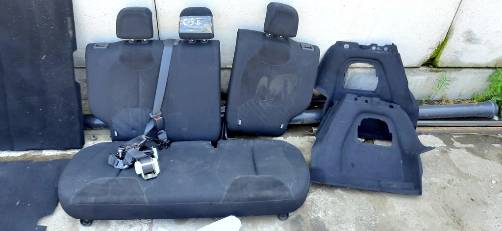 фото №5, Заднє сидіння ремені оббивка багажника полиця килимок c3 ii