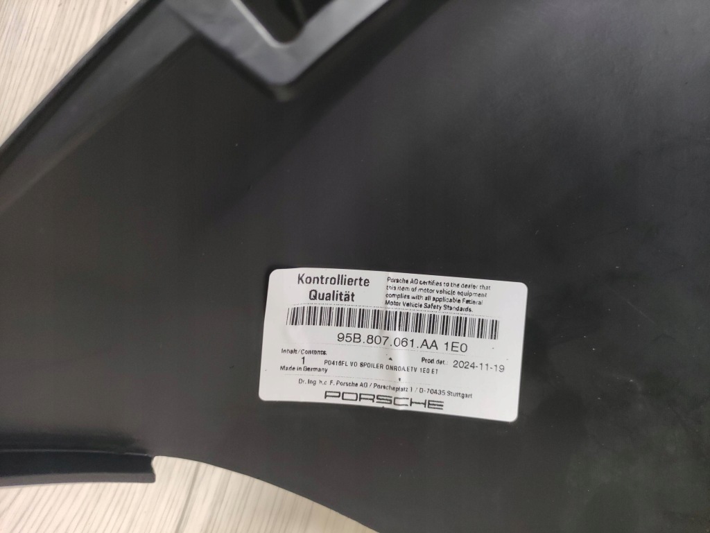 Porsche macan 95b lift 2018- спойлер молдинг бампера передній 95b807061aa Зі Шроту