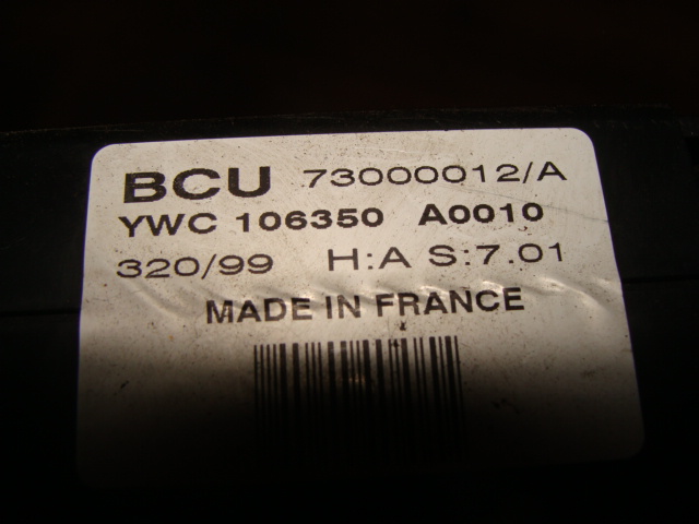 фото №6, Блок управления бортовой компьютер двигателя msb101184 набор стартовый discovery 2 ii