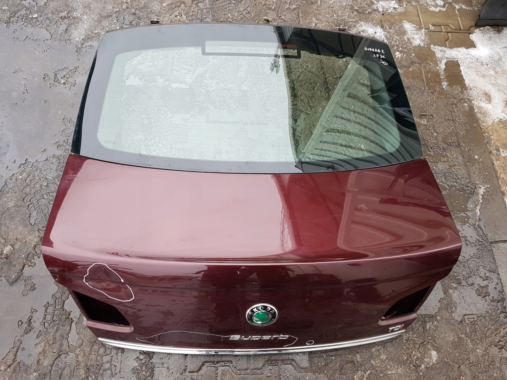 фото №4, Skoda superb 2 ii 08-12r sedan крышка багажника багажника задняя lf3k