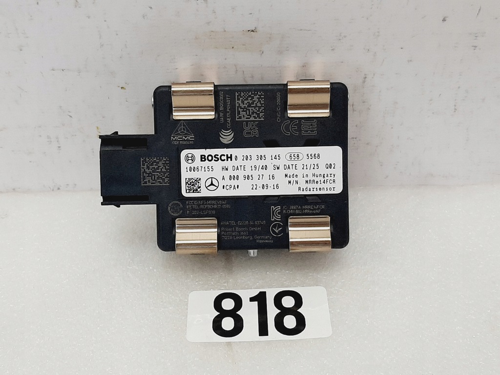 фото №1, Радар mercedes acc distronic a0009052716 w205 w253 glc