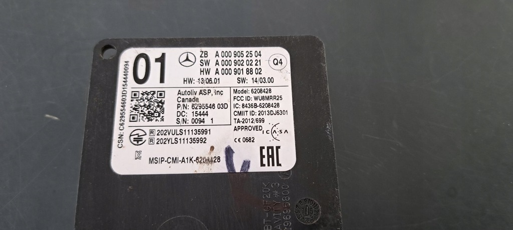 фото №1, Mercedes радар 0009052504