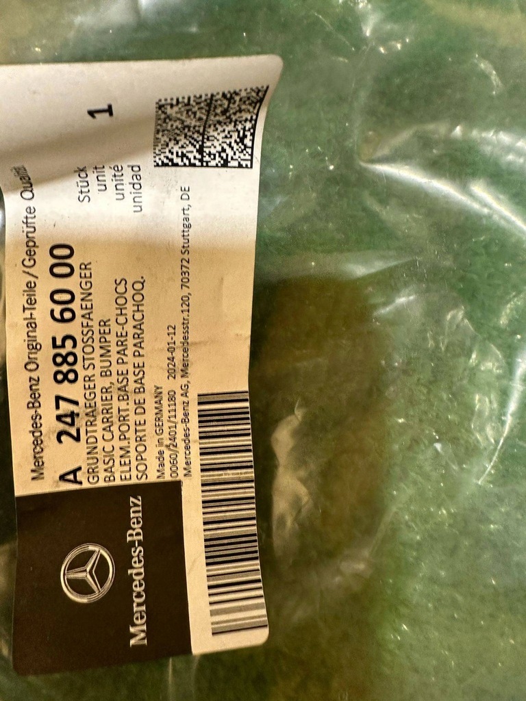 фото №6, Напрямна бампера mercedes glb x247 задня середній новий оригінальний номер a2478856000