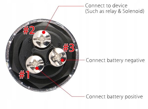 фото №5, Кнопка 12v 50a двигатель запуск зажигания стоп led