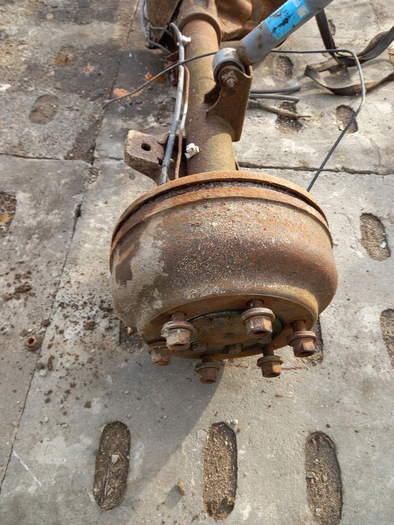 фото №7, Мост задняя transit vi mk6 2006 rok blaszak kompletny suchy na барабаны 6 винт