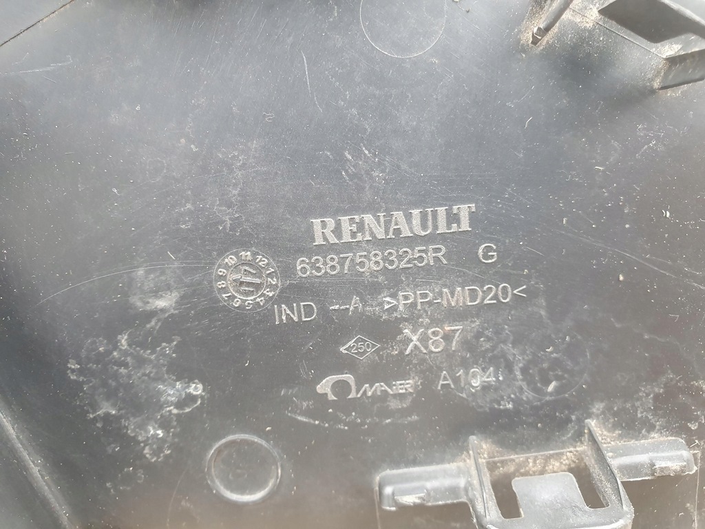 фото №6, Заглушка трикутник лівий перед renault captur lift 638758325r