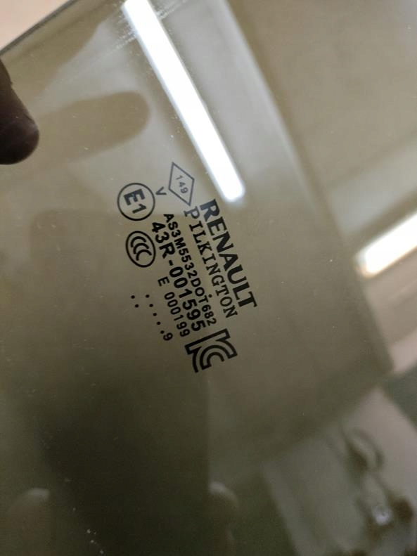 фото №3, Стекло дверь правая задняя renault captur i 2019 rok оригинал