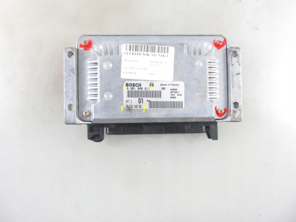 фото №7, Блок управления peugeot 306 1.4 0261206211 9632694080