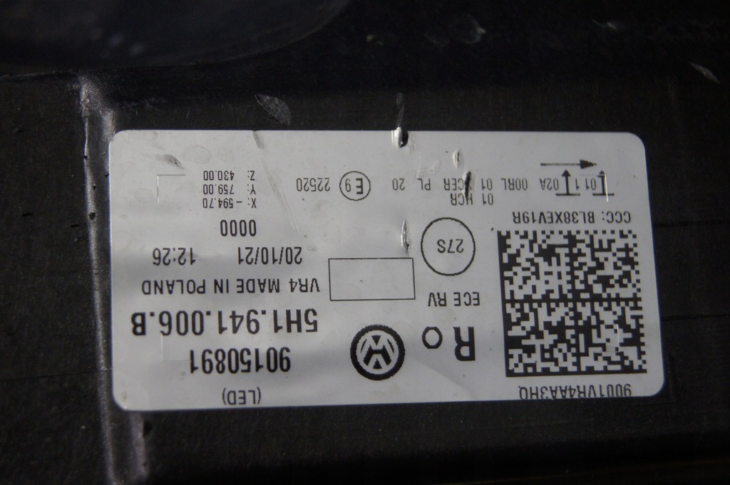 фото №8, Лампа vw golf 8 viii led правая 5h1941006b