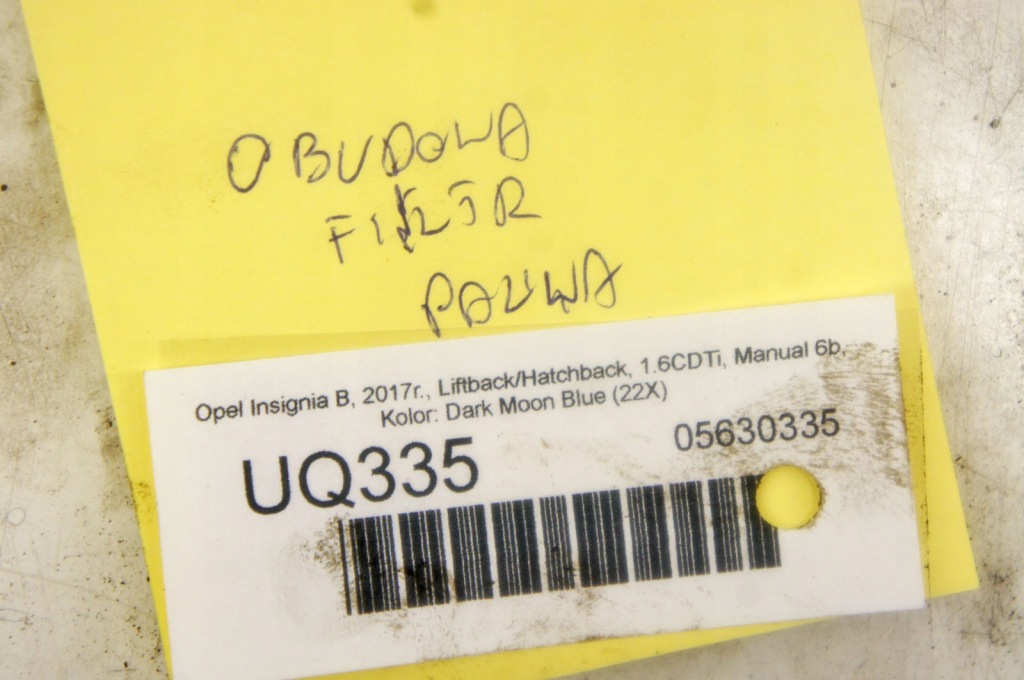 Uq335 opel insignia b 1.6cdti корпус фильтра топлива Недорого