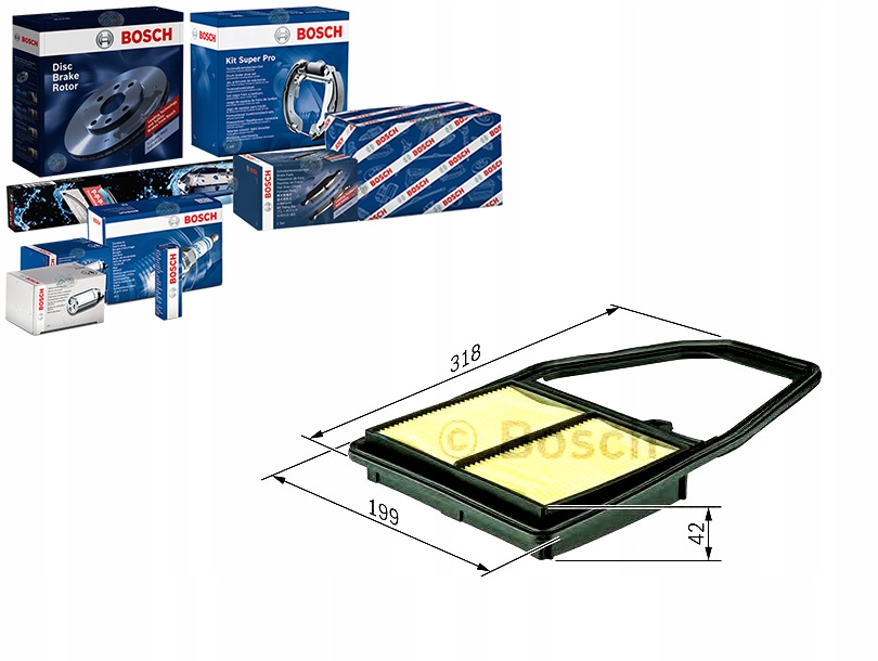 фото №1, Фільтр повітря honda civic 1,4 1,6 02- bosch