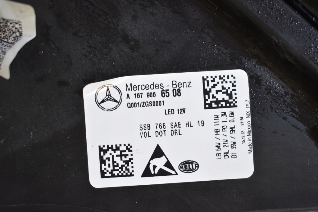 фото №7, Idealna лампа перед передняя левая multibeam mercedes gls x167 usa 1