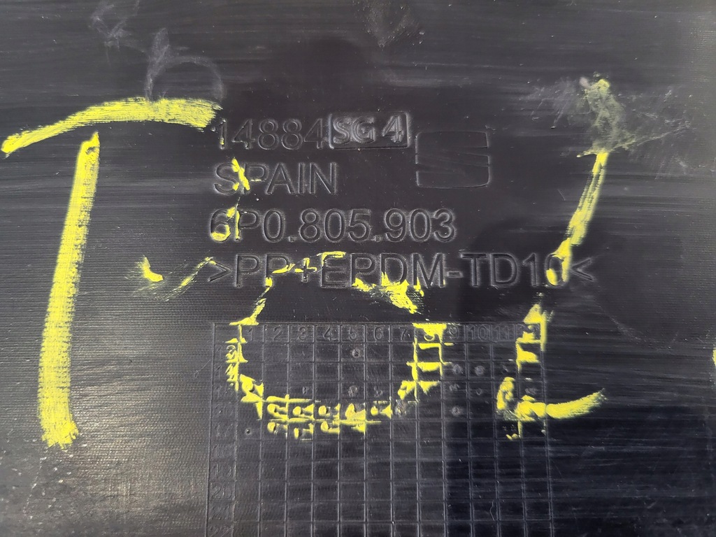 фото №7, Спойлер бампера seat ibiza iv 4 6p0805903