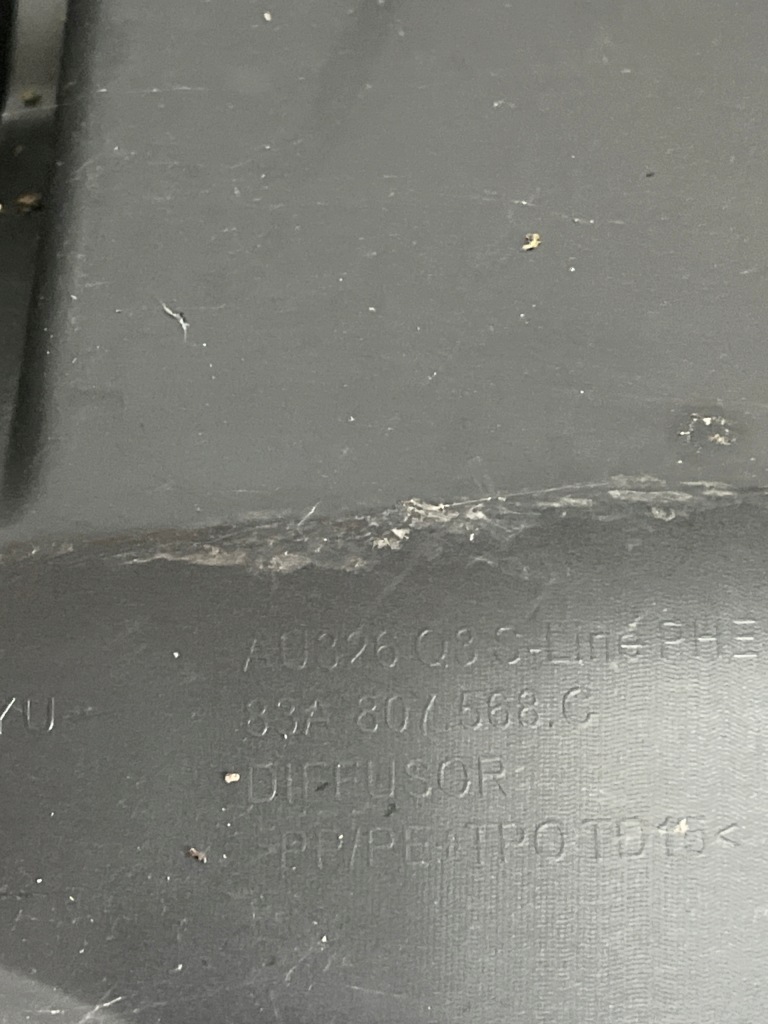 Audi q3 83a s-line диффузор накладка бампер задняя с Разборки