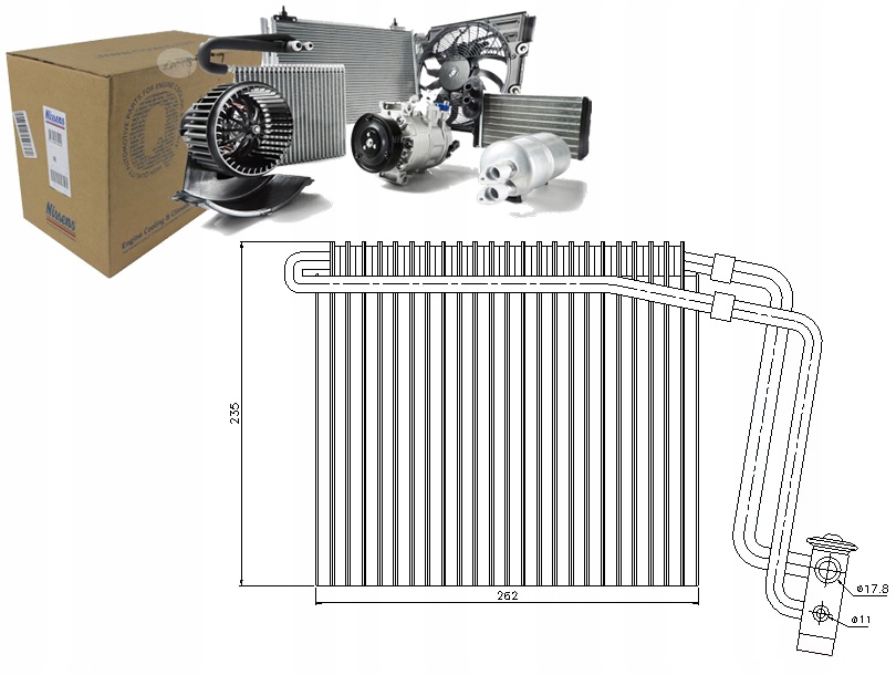 фото №10, Nissens 92248 випарник, електропроводка кондиціонера