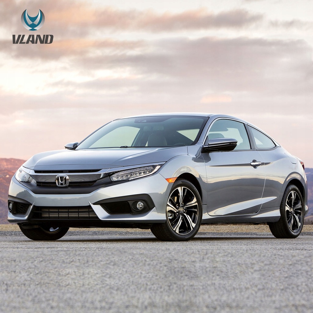 фото №14, Honda civic x 2016-2021 лампа лампы перед комплект full led drl vland europa