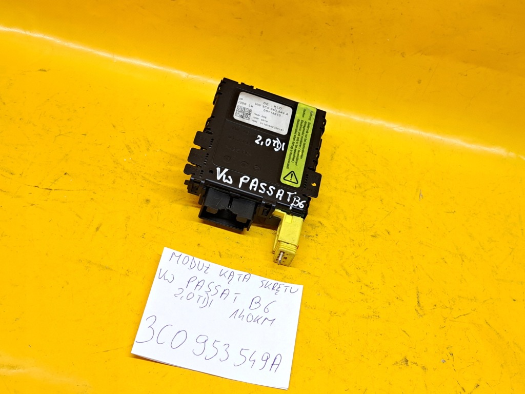 фото №4, Модуль kąta поворота passat b6 2,0tdi 3c0953549a