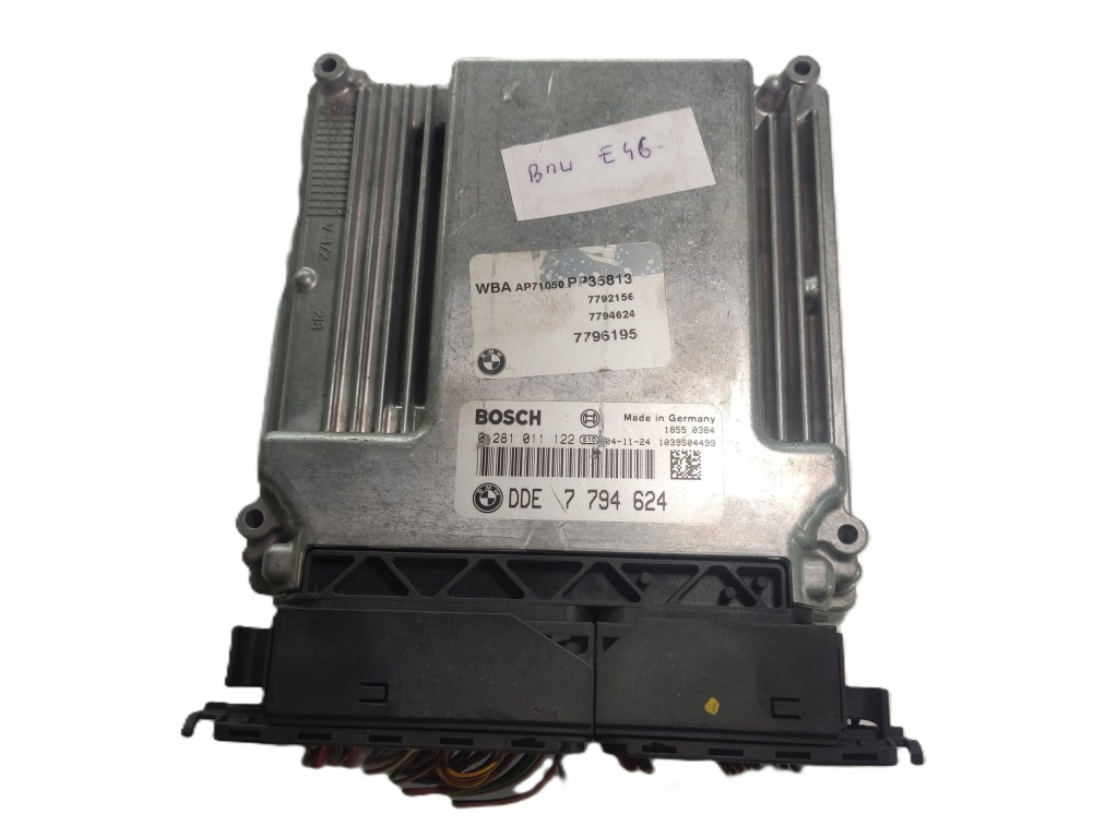 фото №1, Бортовий комп'ютер двигуна bmw e46 2.0 d