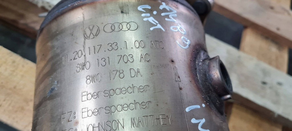 фото №8, A4 b9 8w lift каталізатор фільтр dpf 2.0 tfsi 8w0131703ac 8w0178da a5 8w