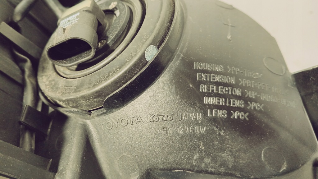 фото №13, Лампа перед линза toyota prius iii xw30 09-15 оригинал europa niebieska