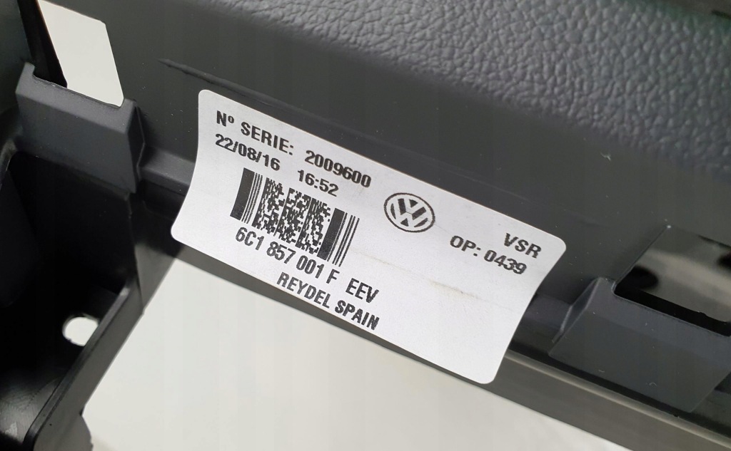 фото №16, Приборная панель консоль vw polo 5 v 6r 6c1857001f 2016r eu