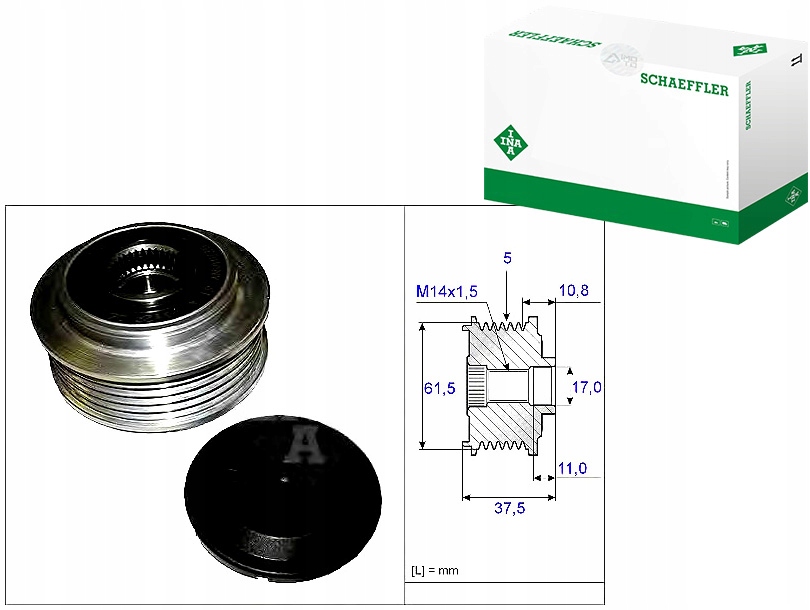 Купить Ina шкив генератора fiat