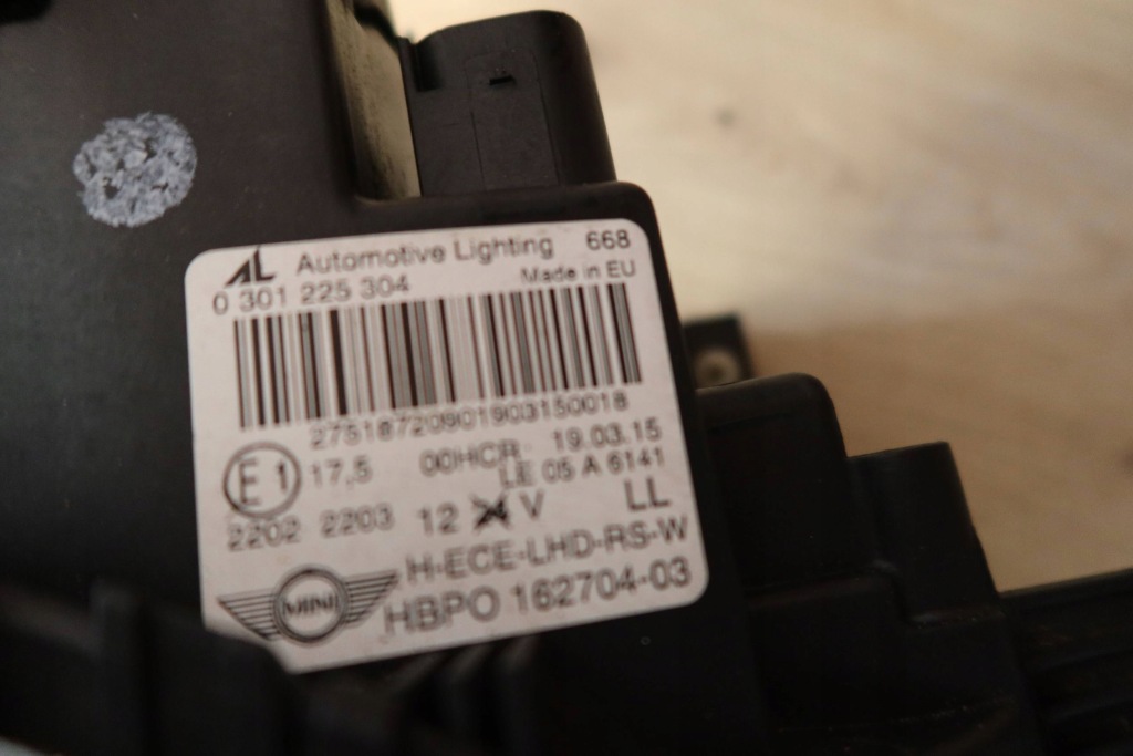Mini cooper r55 r56 звичайна h7 16270403 права lampa8 Київ
