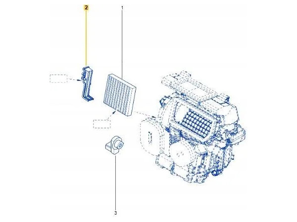 фото №4, Кронштейн корпус фильтра салонный do renault clio iv captur twingo ii