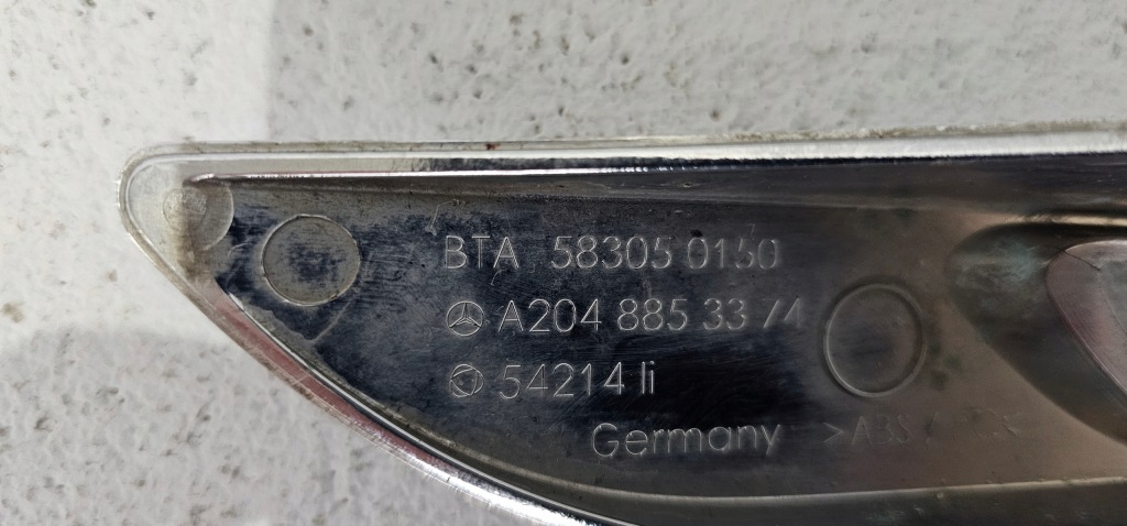 Хром решётка левая бампера перед mercedes glk x204 рестайлинг  12-15 Киев