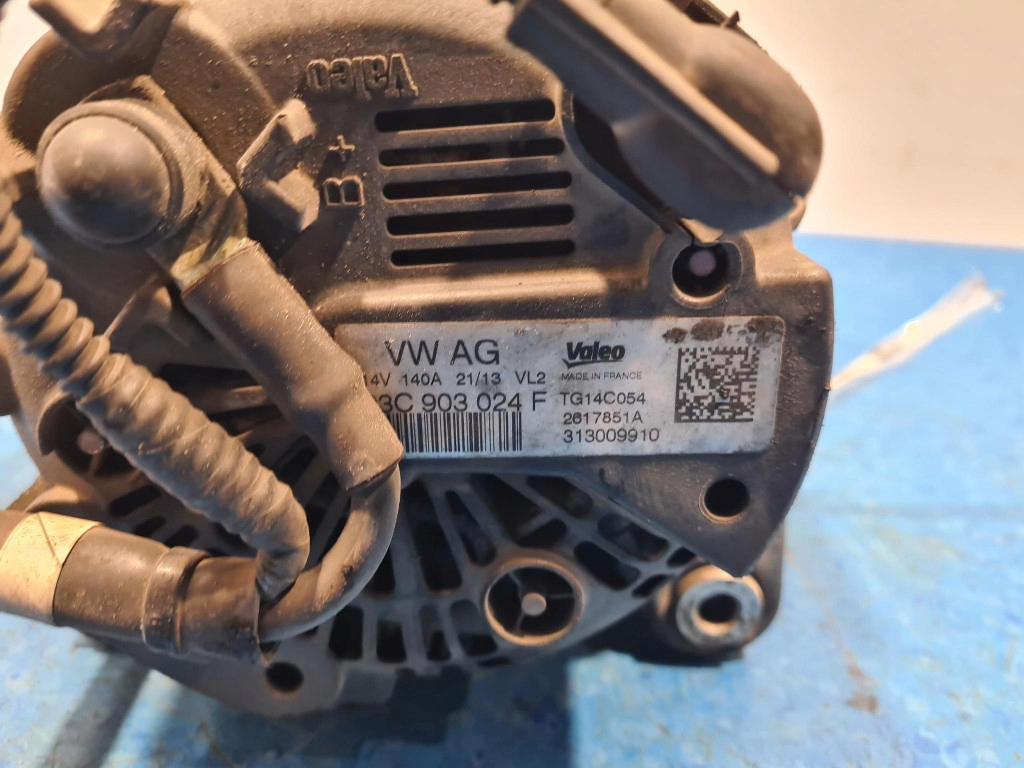 фото №4, Vw passat b7 1.4 tsi генератор 03c903024f cthd