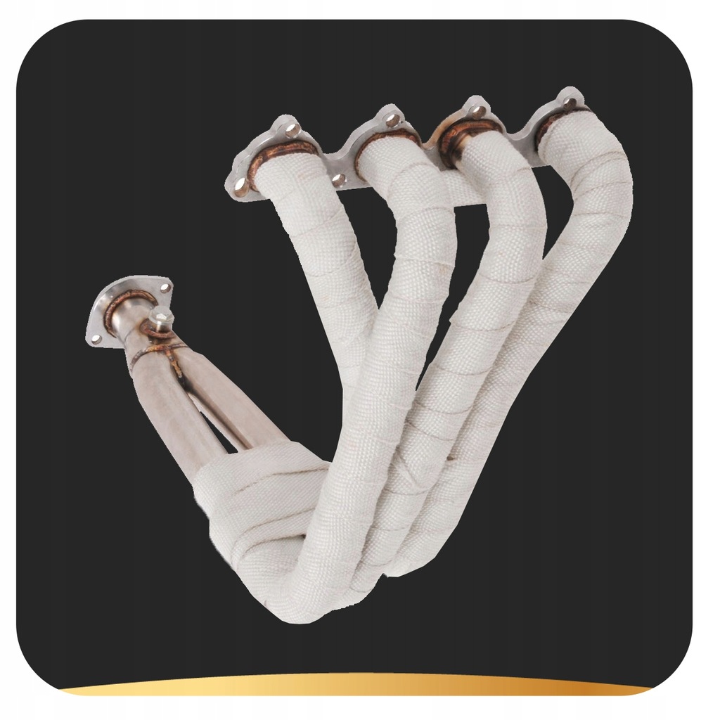 фото №5, Стрічка термоізоляційна 1200°c бандаж термічний na вихлоп 5m/5cm + 5 хомут