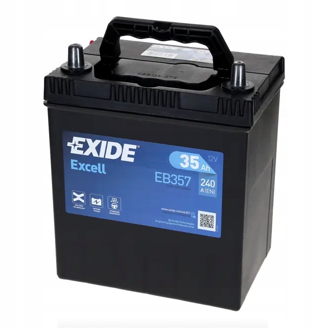 Акумулятор exide excell eb357 12v 35ah 240a l+ b19x Недорого