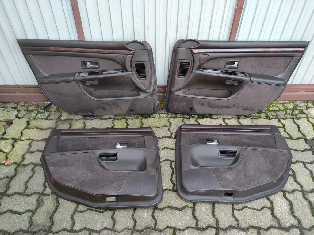 фото №1, Audi a8 d2 оббивка обшивки шторка двері коричневий доставка