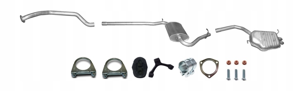 фото №1, Audi a4 b6 1.9 tdi гаситель система выпускной комплект