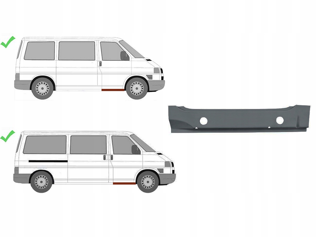 фото №1, Поріг ремкомплект поріг права всередині pvw76006vr