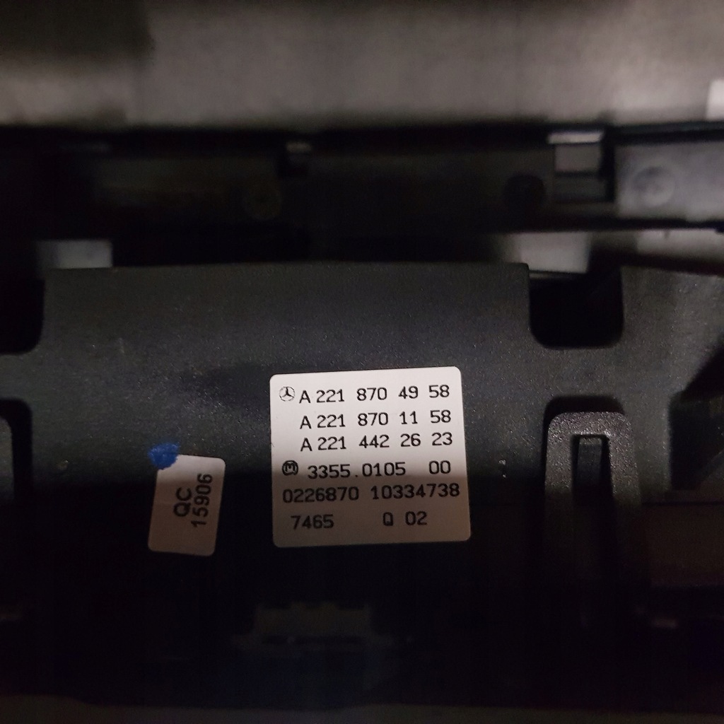 фото №6, Mercedes cl 216 воздуховод приборная панель панель drewno