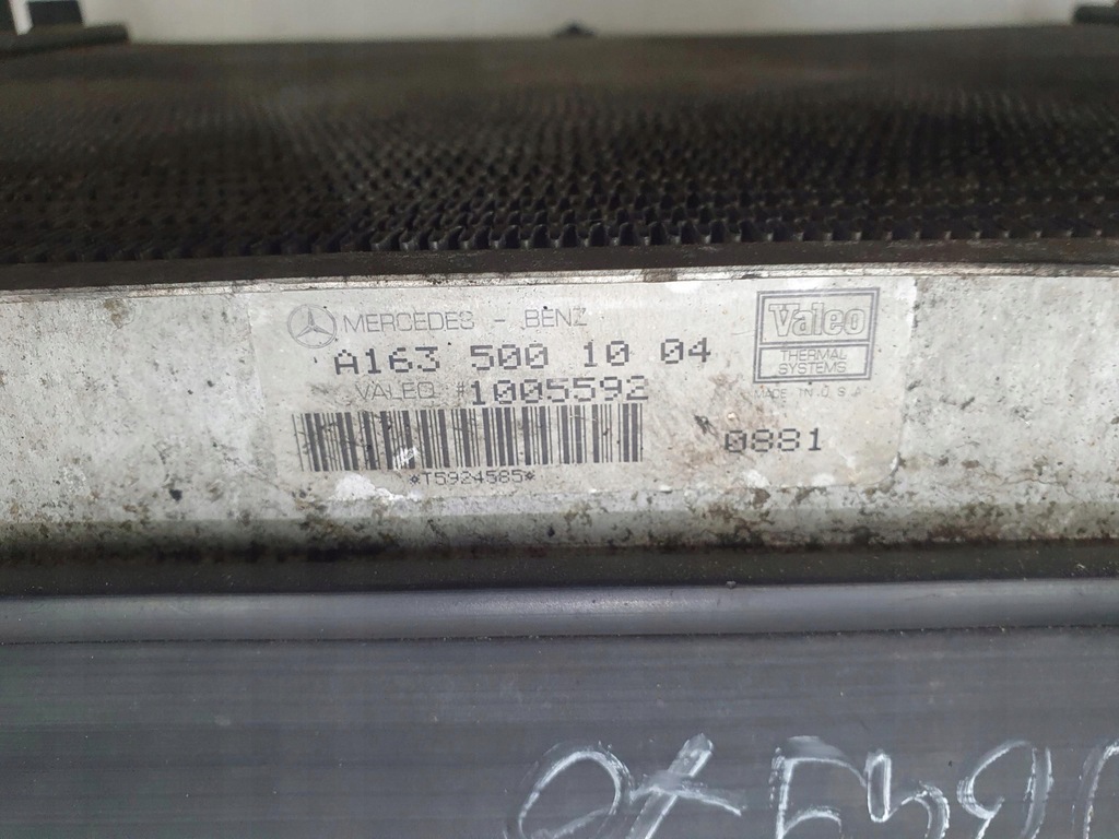 фото №8, Комплект радіатор mercedes w163 2.7cdi a1635001004