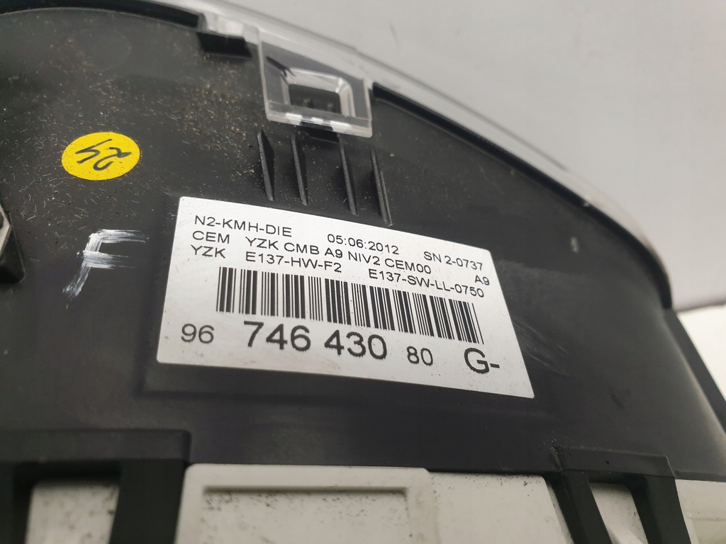 фото №7, Приборная панель приборы счетчик peugeot оригинальный номер 96 746 430 80