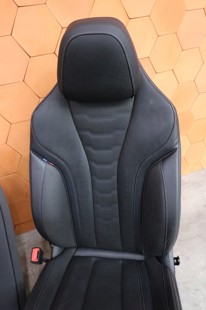 фото №13, Bmw 8 g16 салон сидіння sport заднє сидіння обшивки тунель вентиляція merino bowers