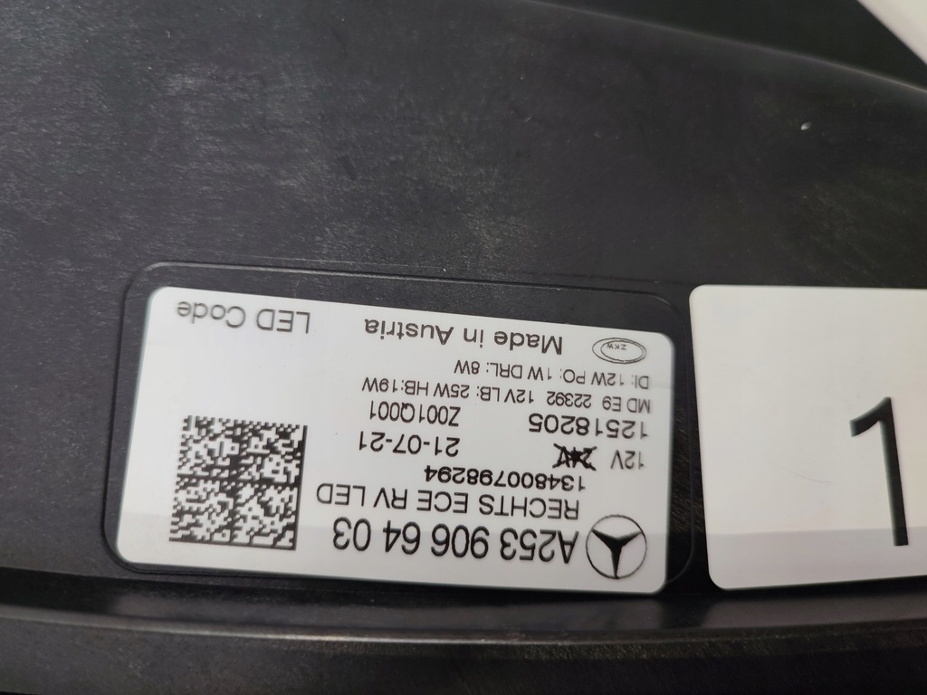 фото №7, Mercedes glc w253 lift лампа led performance nowa