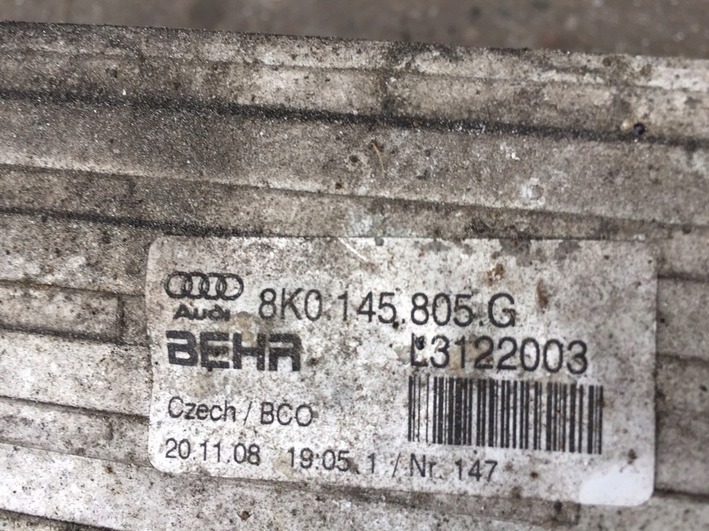 фото №8, Audi a4 b8 a5 8t інтеркулер радіатор 8k0145805g
