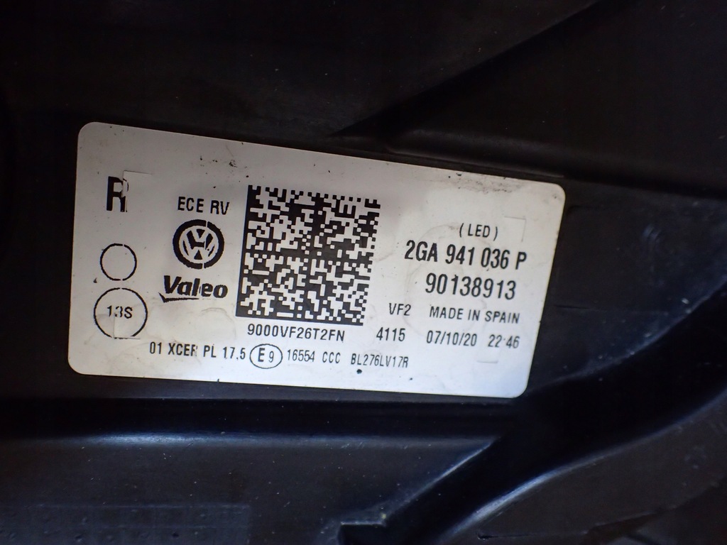 фото №8, Лампа перед правая vw t roc t-roc full led