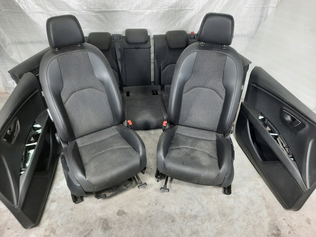 фото №1, Leon iii fr kombi сиденья заднее сиденье pół кожа `